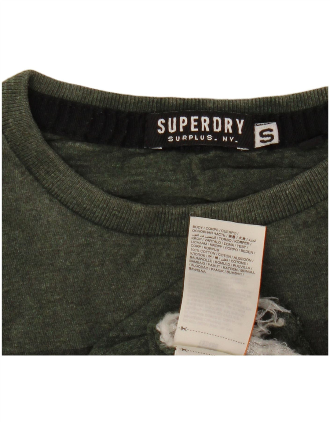 SUPERDRY muška majica kratkih rukava s grafičkim motivima, mali kaki pamuk