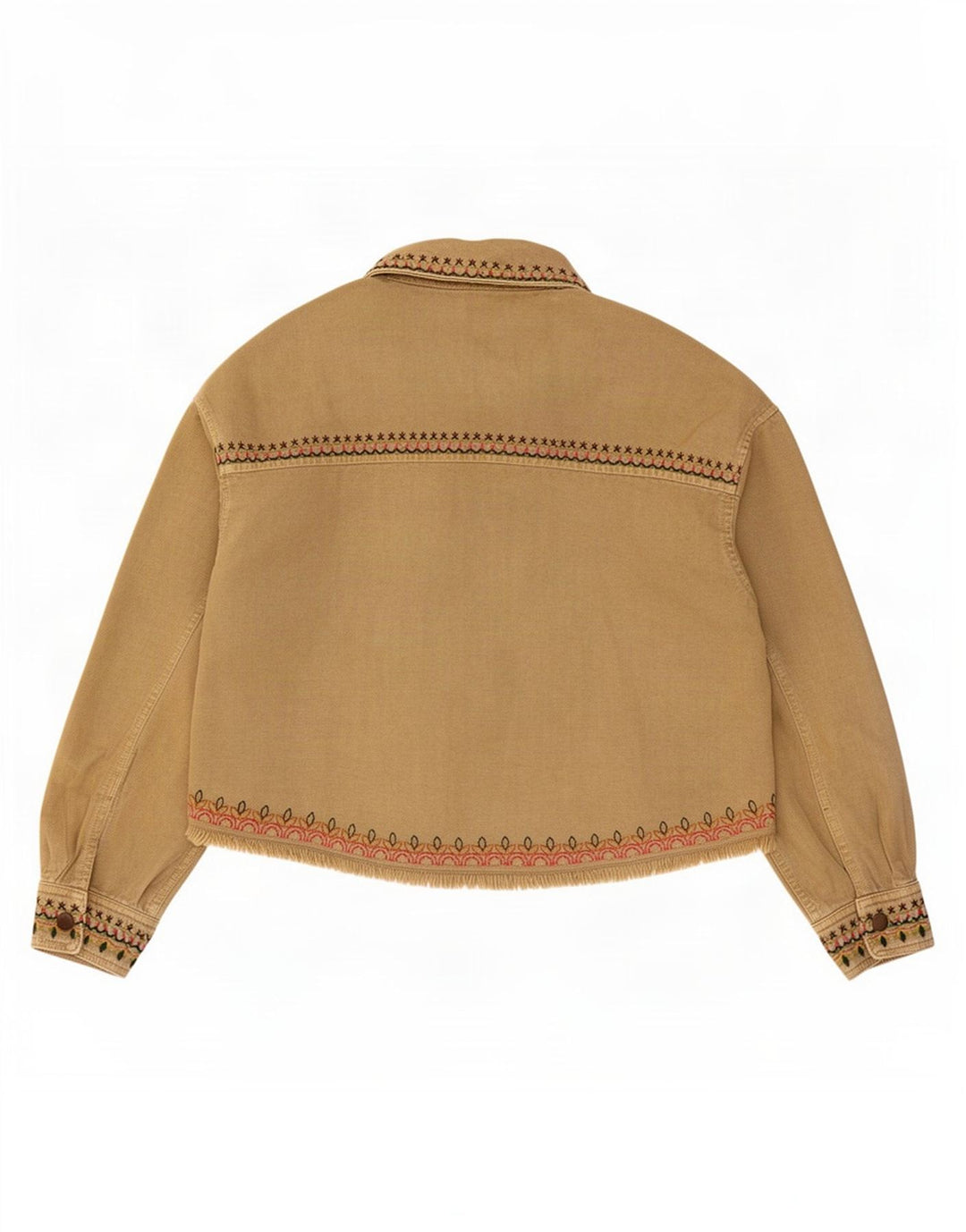 Zara ženska prevelika bomber jakna UK 10 Small Beige Geometric Cotton