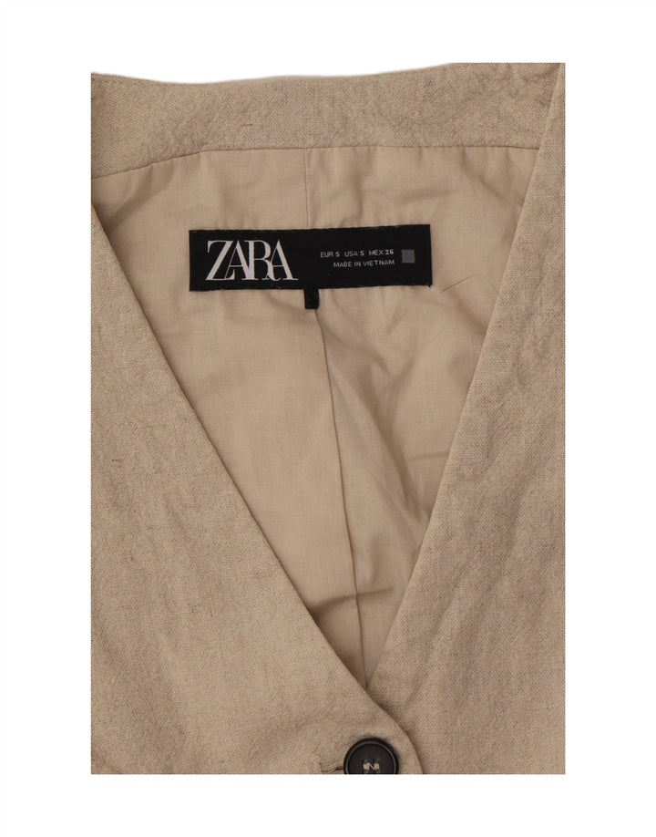 Zara ženski prsluk UK 10 Small Beige