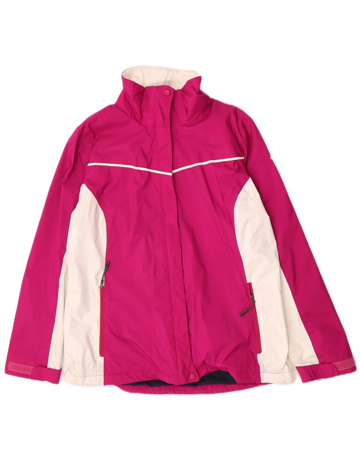 Ženska kišna jakna Columbia Interchange UK 16 Large Pink Colourblock Najlon