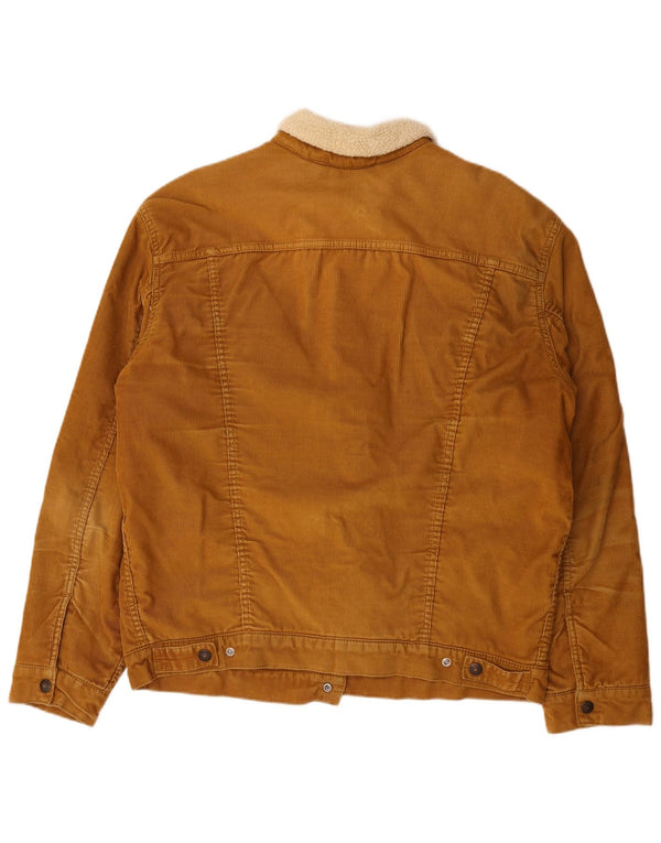Levi's muška Sherpa jakna od samta UK 42 XL smeđi pamuk
