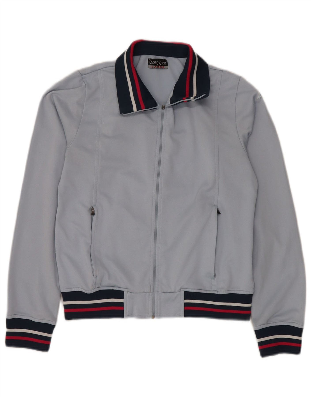 KAPPA ženska gornja jakna trenirke UK 14 Large Blue Colourblock poliester