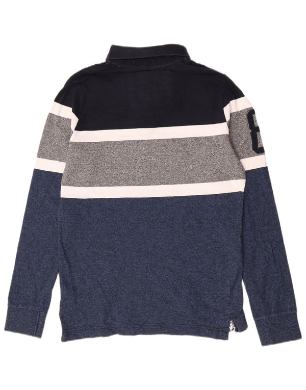 Superdry Boys polo majica dugih rukava za ragbi 15-16 godina XL plava boja