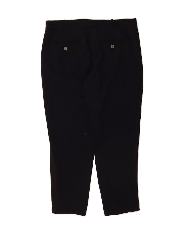ZARA Womens Slim Chino Trousers Medium W32 L26 Black Colourblock Polyester Vintage Zara and Second-Hand Zara from Messina Hembry 
