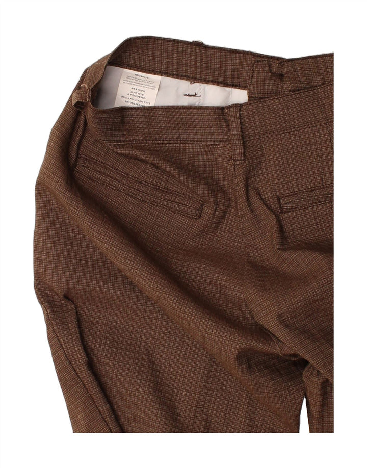LEE Womens Straight Casual Trousers US 6 Medium W30 L29 Brown Check Vintage Lee and Second-Hand Lee from Messina Hembry 
