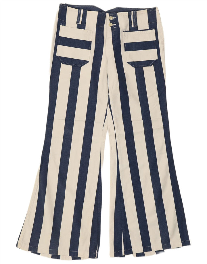 VINTAGE ženske ležerne hlače visokog struka IT 48 XL W34 L31 Plava Retro