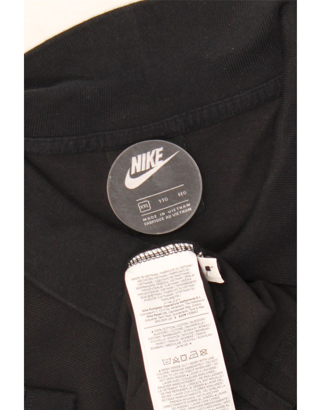 Nike muška polo majica 2XL crni pamuk