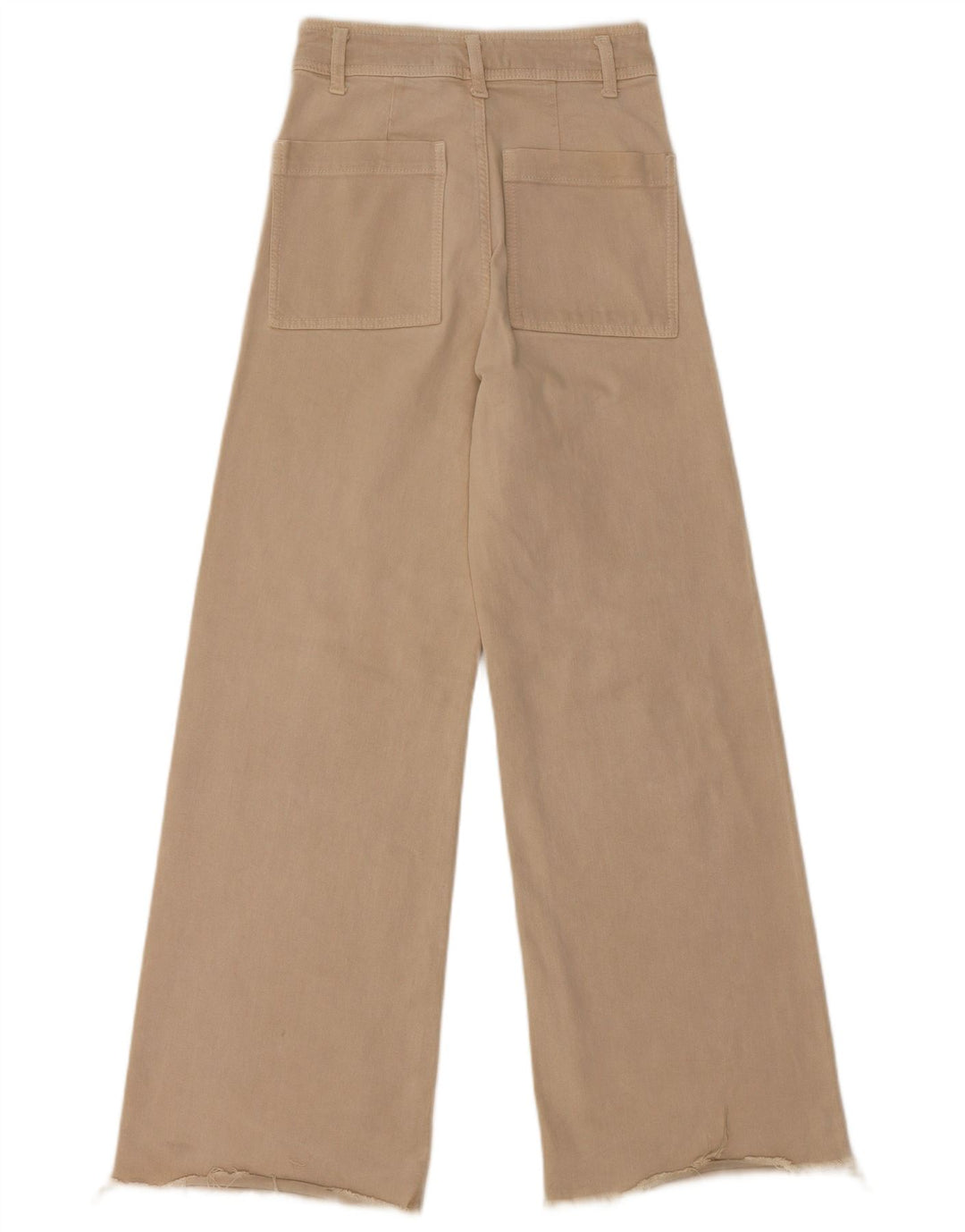 ZARA ženske mornaričke traperice širokog struka EU 34 2XS W24 L29 bež