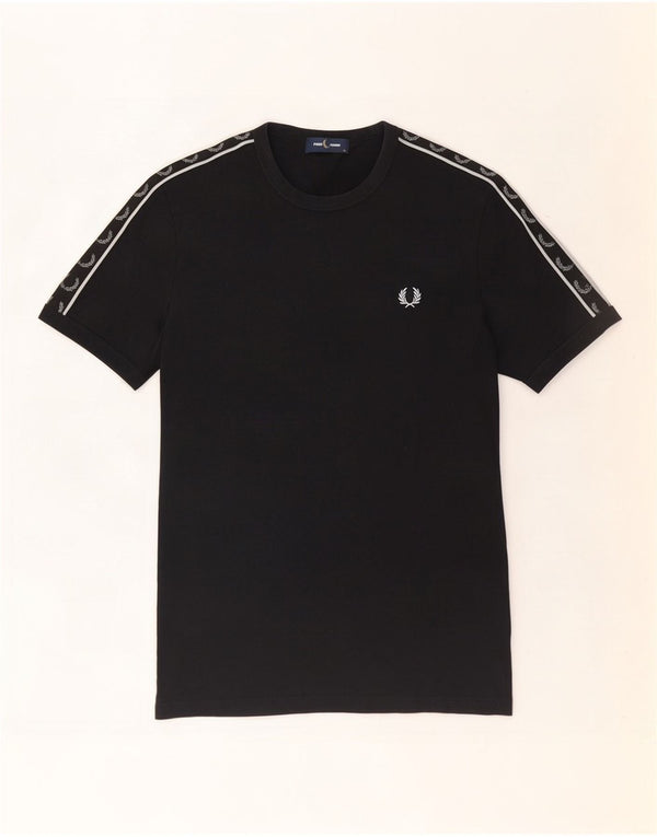 Fred Perry muška majica kratkih rukava srednje veličine, crni pamuk