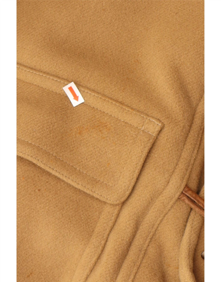 VINTAGE muški duffle kaput s kapuljačom IT 52 XL bež vuna