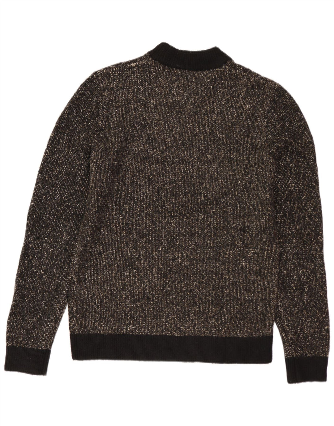 JACK & JONES muški džemper s okruglim izrezom Srednji crni pjegavi poliester