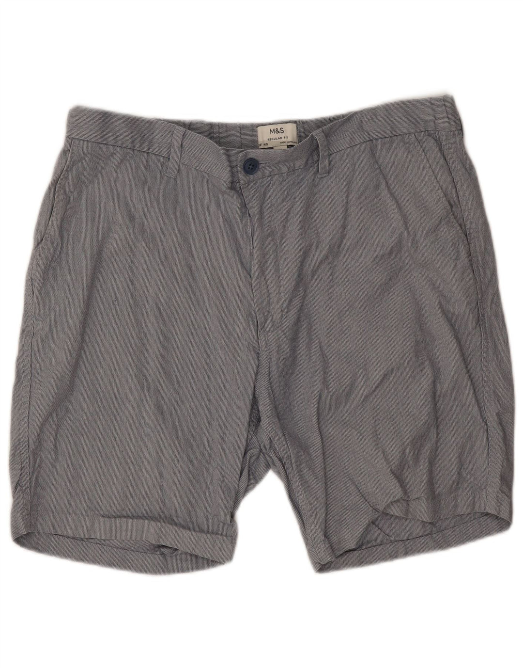 MARKS & SPENCER Muške chino kratke hlače standardnog kroja W38 XL sivi poliester