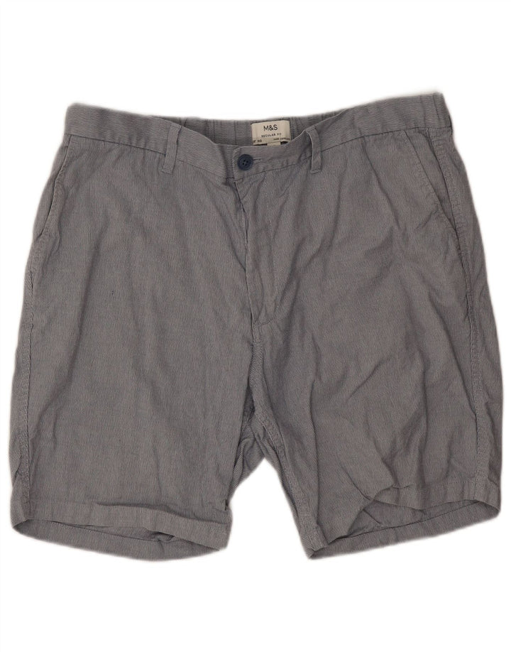 MARKS & SPENCER Muške chino kratke hlače standardnog kroja W38 XL sivi poliester