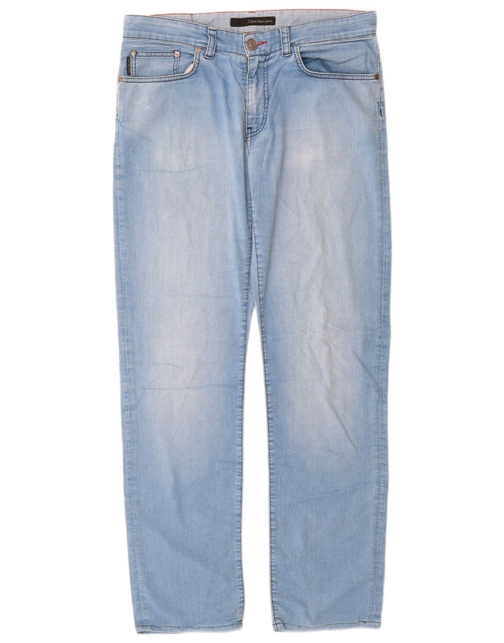 Calvin Klein Ženske uske traperice W34 L32 Plavi pamuk