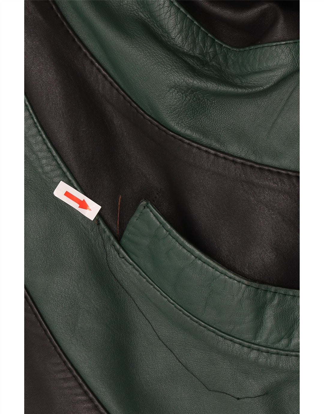 Vintage ženska kožna jakna širokog kroja EU 46 XL od crne kože u boji