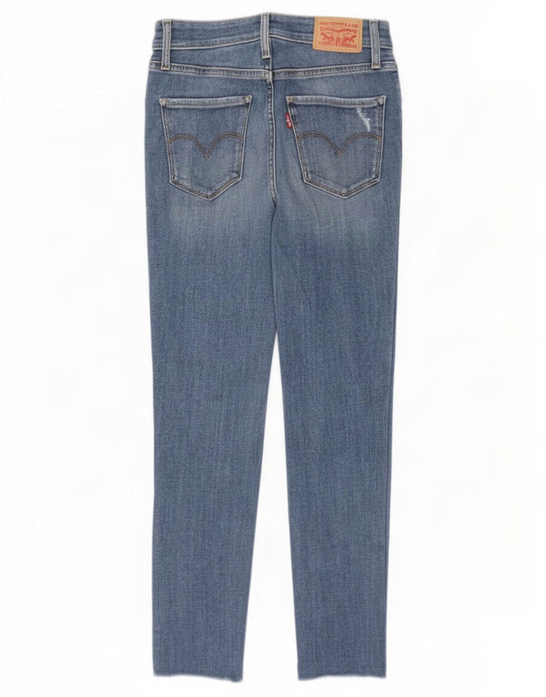Levi's ženske 721 uske traperice s oštećenim izgledom W27 L26 plavi pamuk