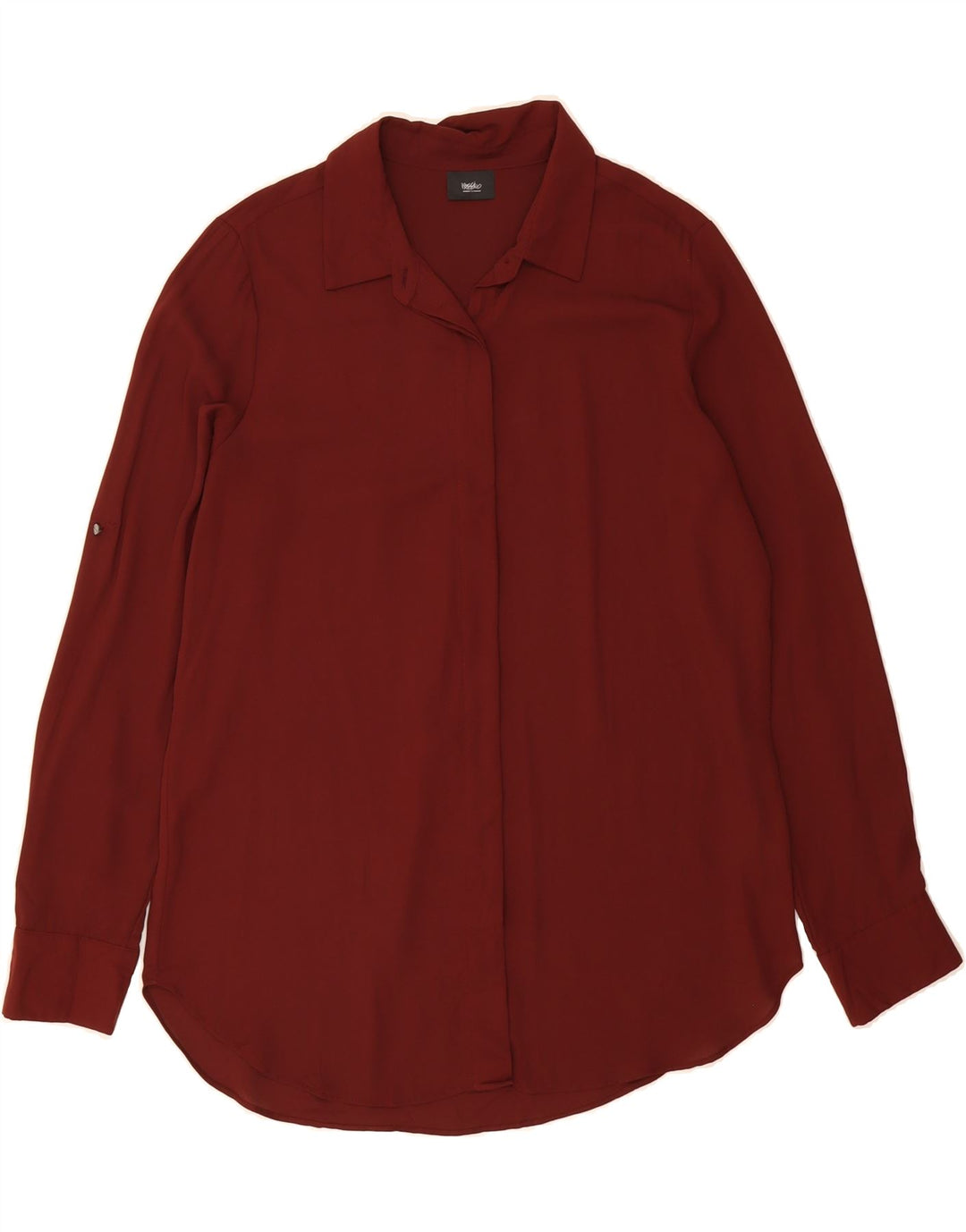 MOSSIMO Womens Tall Shirt UK 20 XL Burgundy Polyester Vintage Mossimo and Second-Hand Mossimo from Messina Hembry 
