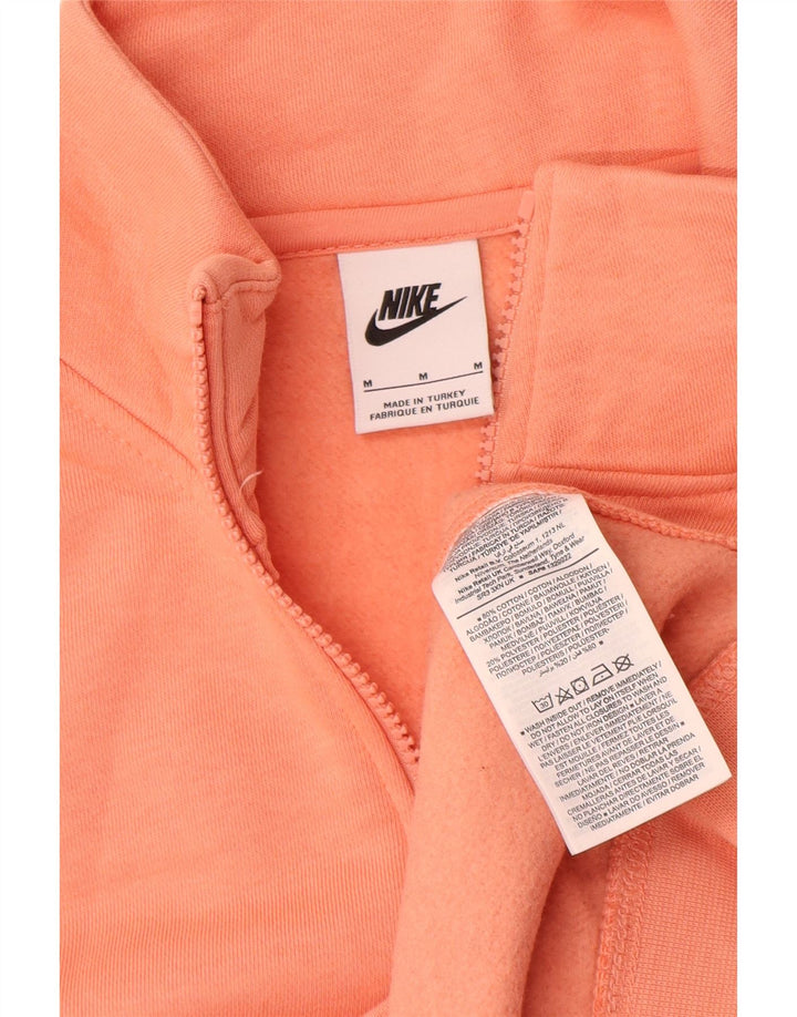 Nike muška majica s izrezom na patentni zatvarač Srednje narančasti pamuk