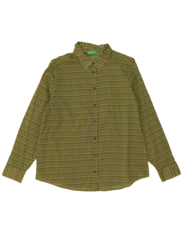 Benetton ženska košulja UK 16 Large Green Geometric