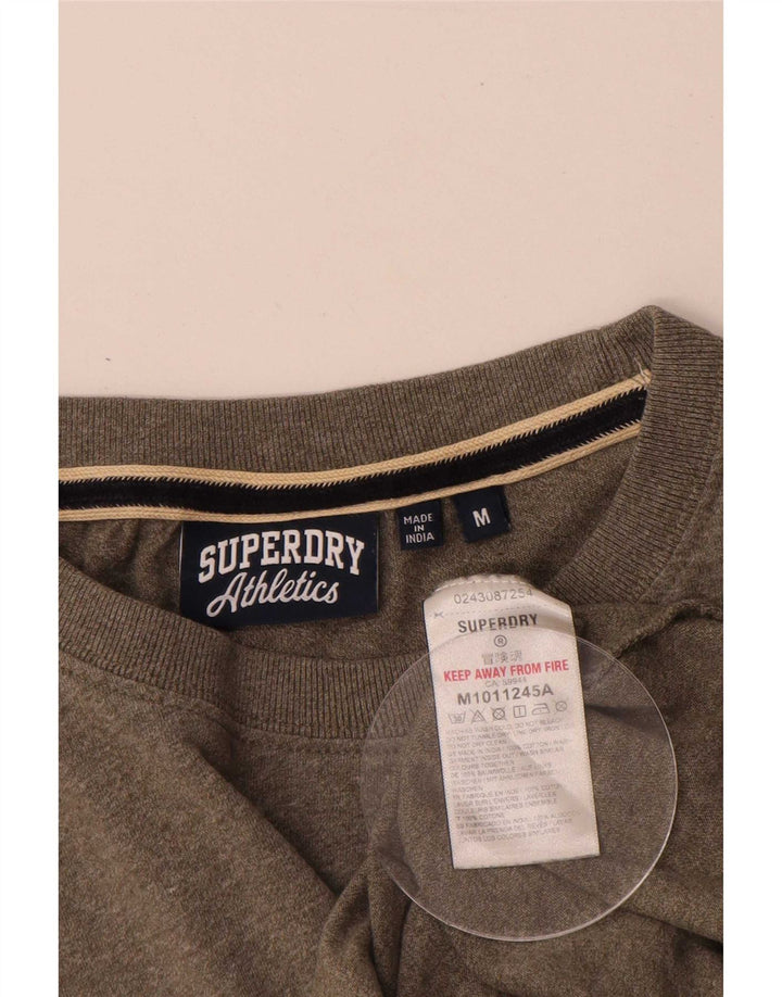 Superdry muška majica kratkih rukava, srednji kaki flekasti pamuk