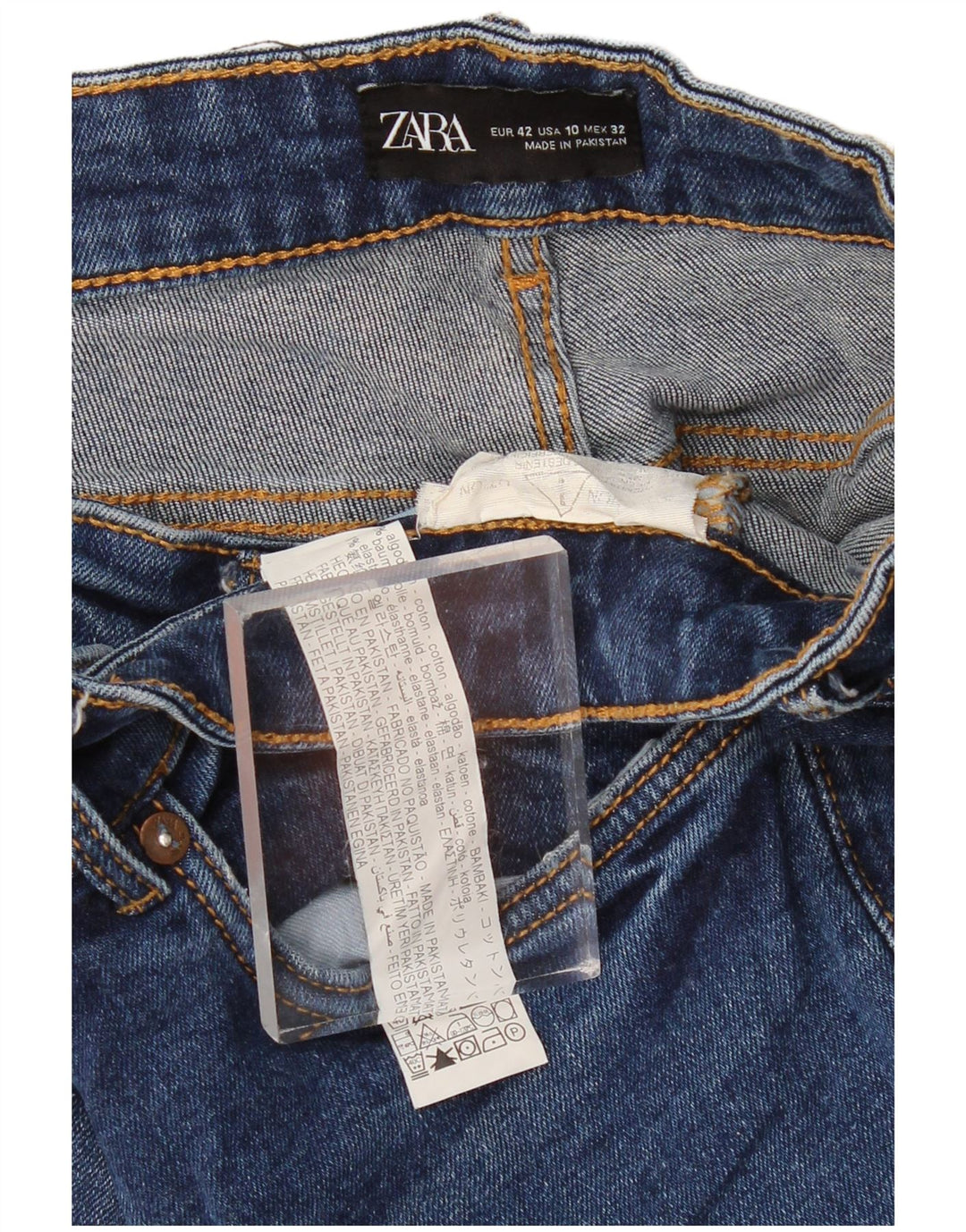 ZARA Womens Bootcut Jeans EU 42 Large W32 L26 Blue Cotton