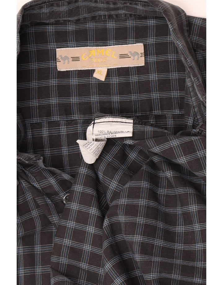 Camel Active muška košulja kratkih rukava XL, pamuk u sivom karu