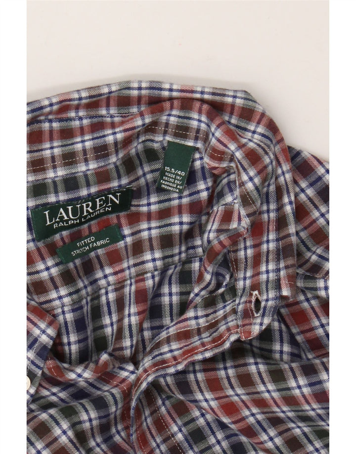 Ralph Lauren muška pripijena košulja od flanela, veličina 40 15,5 srednje raznobojna