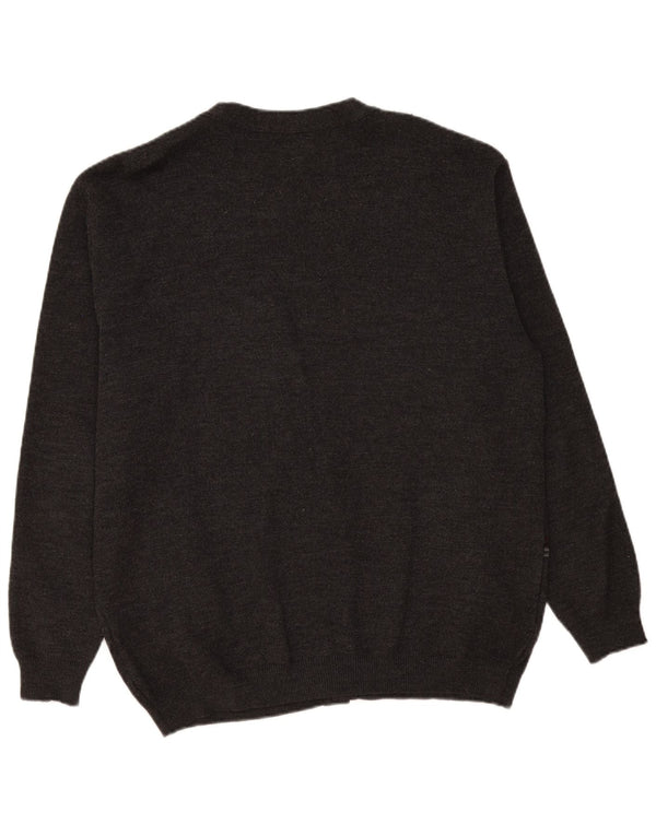 Vintage muški vuneni pulover XL na sive pruge