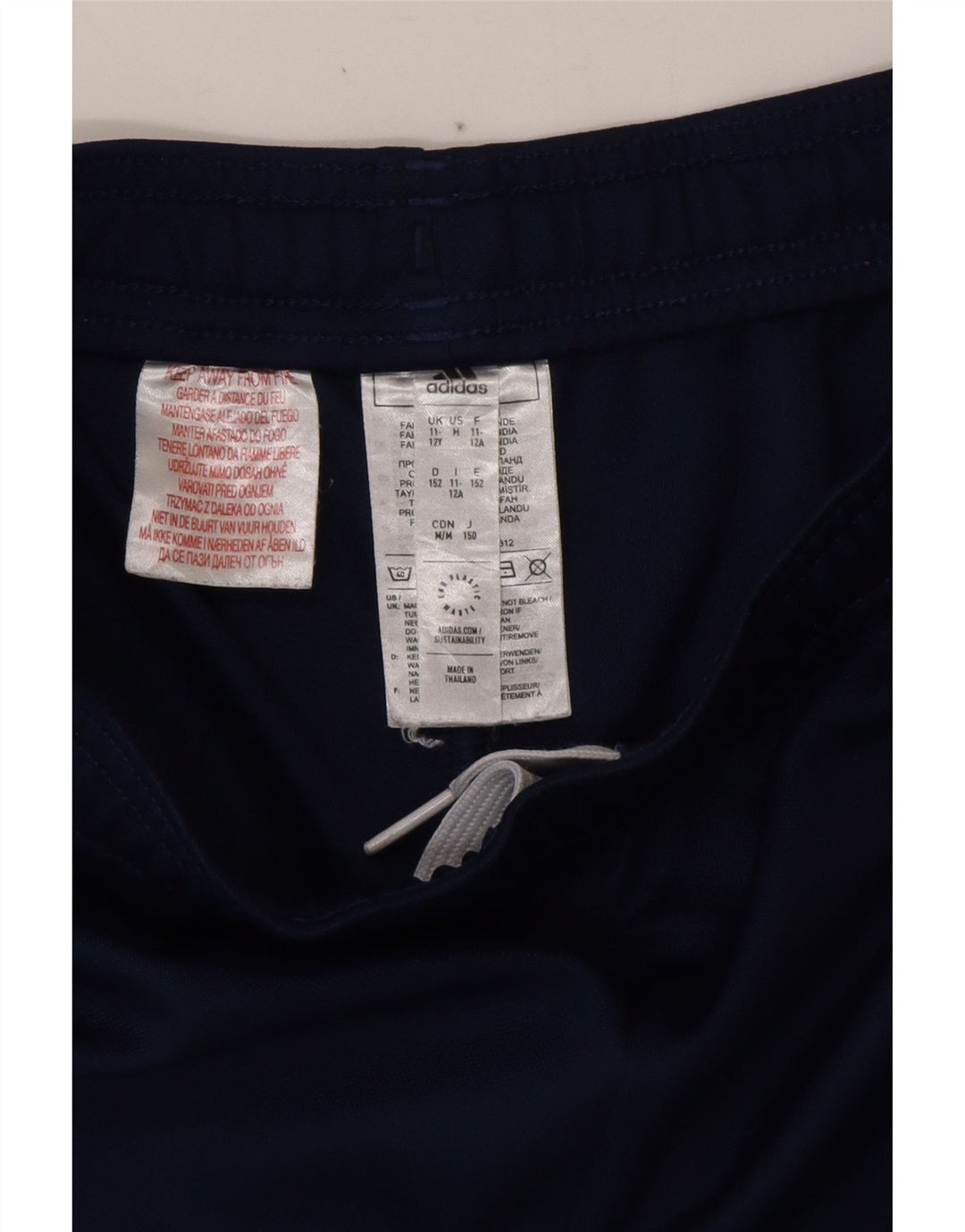 ADIDAS Hlače za trenirku Aeroready za dječake 11-12 godina tamnoplavi poliester