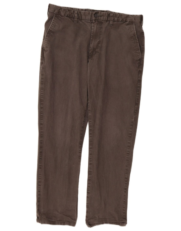 Marks & Spencer ženske ravne chino hlače W34 L29 sivi pamuk