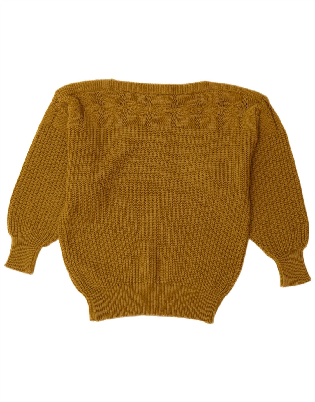 MONDI ženski veliki džemper s morskim izrezom EU 36 mali kaki vuneni