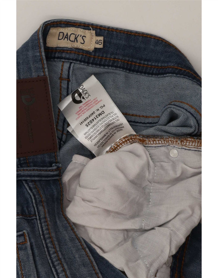 Dack's muške ravne traperice IT 46 male W30 L28 plavi pamuk