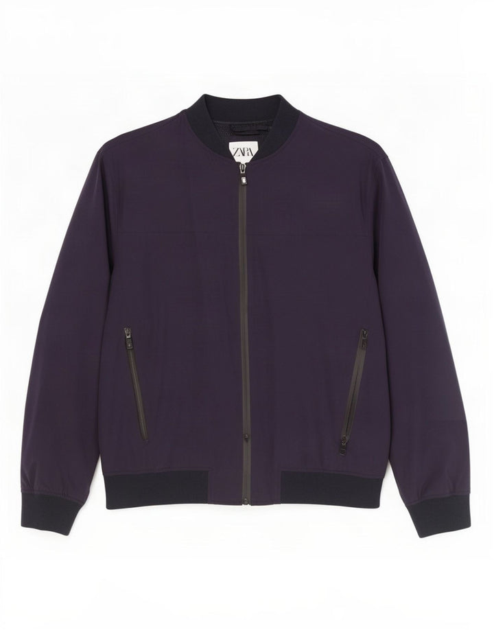 Zara muška bomber jakna IT 44 XL tamnoplavi najlon