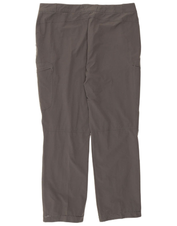 Rohan ženske ravne kargo hlače UK 16 Large W36 L29 sivi poliamid