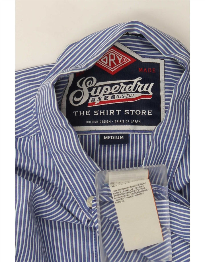 Superdry muška košulja srednje plave pamučne pruge