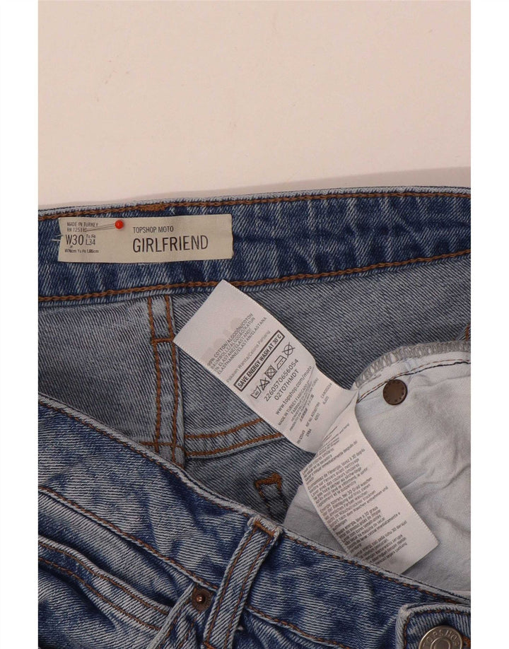 Topshop ženske traper kratke hlače W30 srednje plavi pamuk