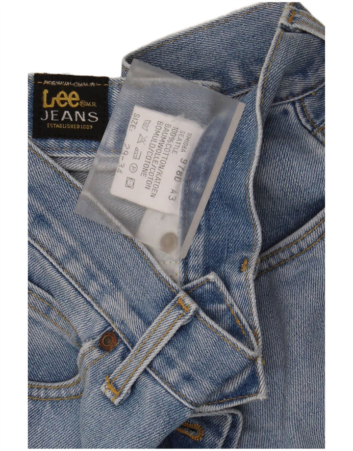 Lee Mens Seattle Straight Jeans W29 L24 Plavi pamuk