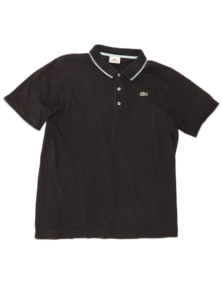 Lacoste muška polo majica veličina 6 XL crni pamuk
