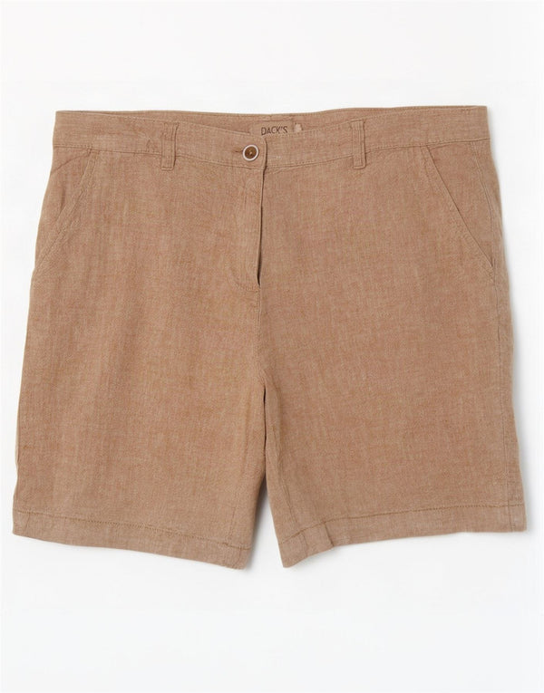 Dack's Womens High Waist Chino Shorts IT 48 XL W34 Beige