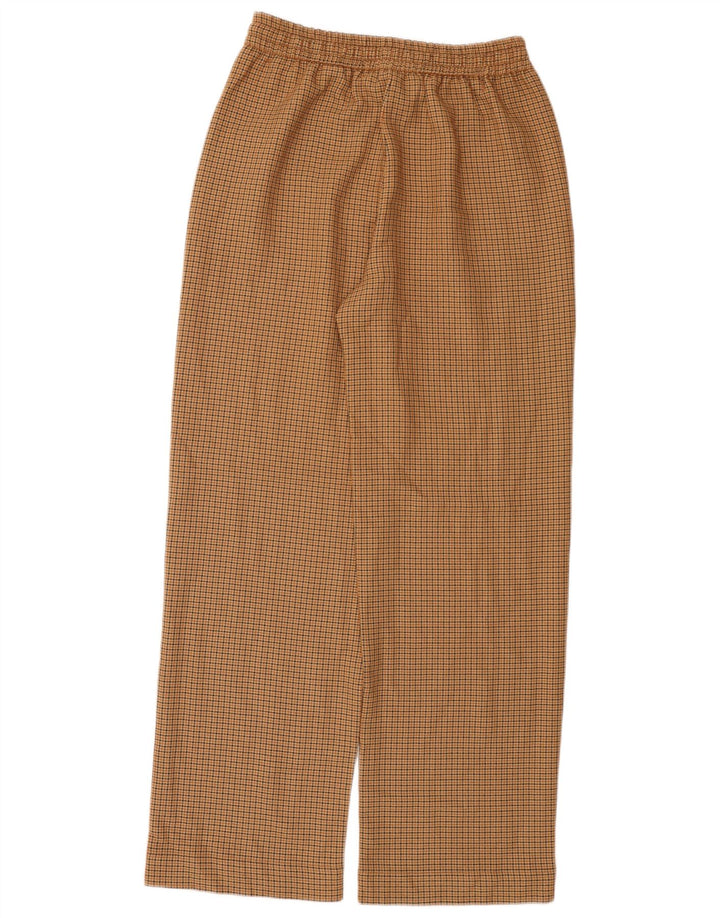 Zara ženske ravne ležerne hlače srednje veličine W28 L29 smeđe ptičje zube