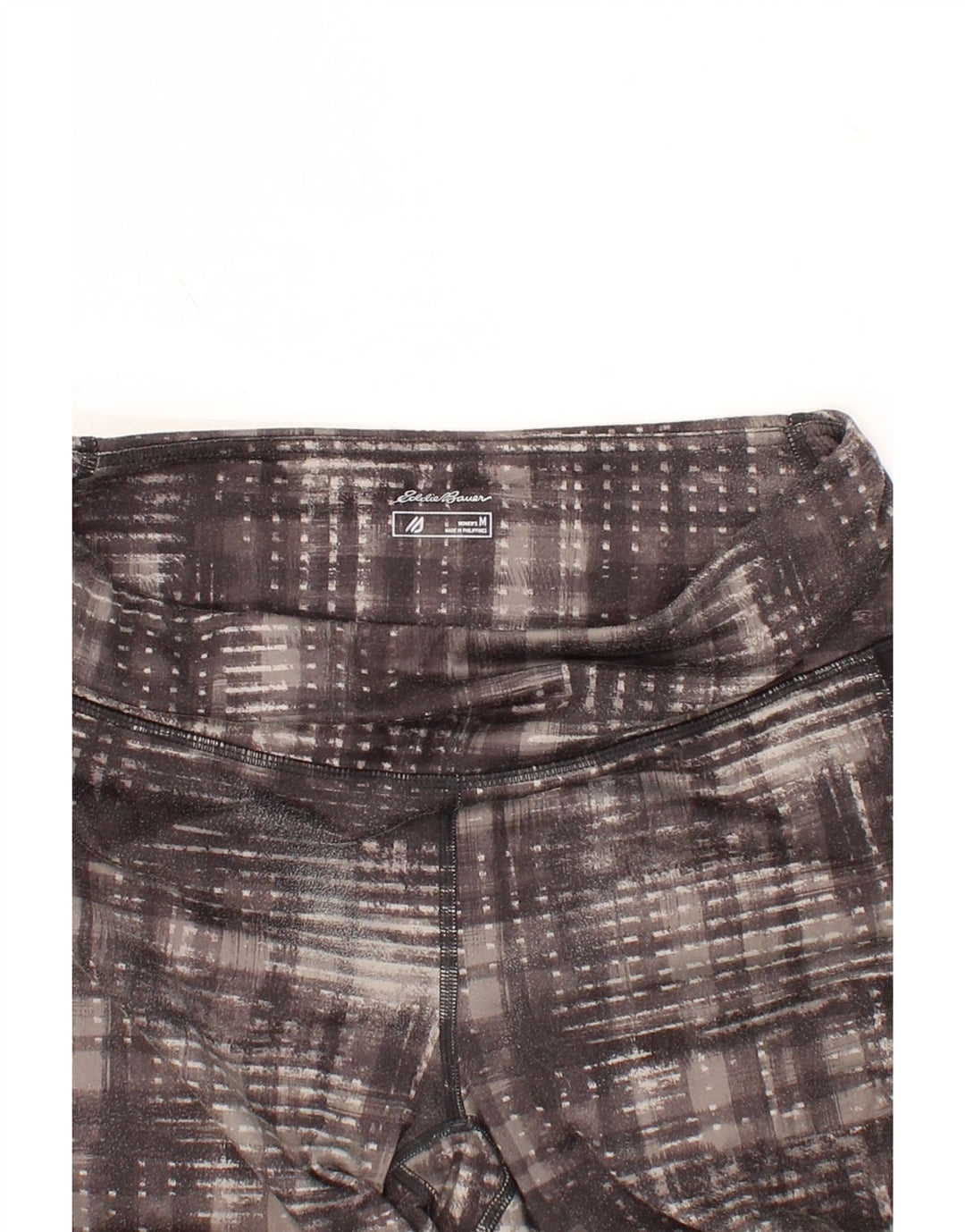 EDDIE BAUER Womens Leggings UK 12 Medium  Grey Check Polyester Vintage Eddie Bauer and Second-Hand Eddie Bauer from Messina Hembry 