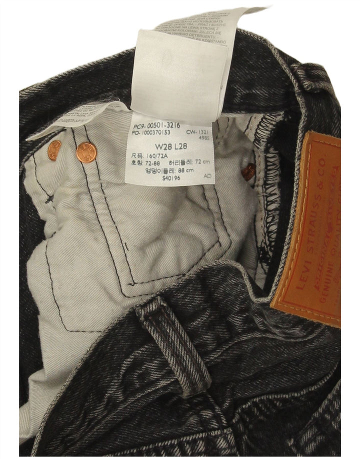 Levi's muške 501 ravne traperice W28 L28 sivi pamuk