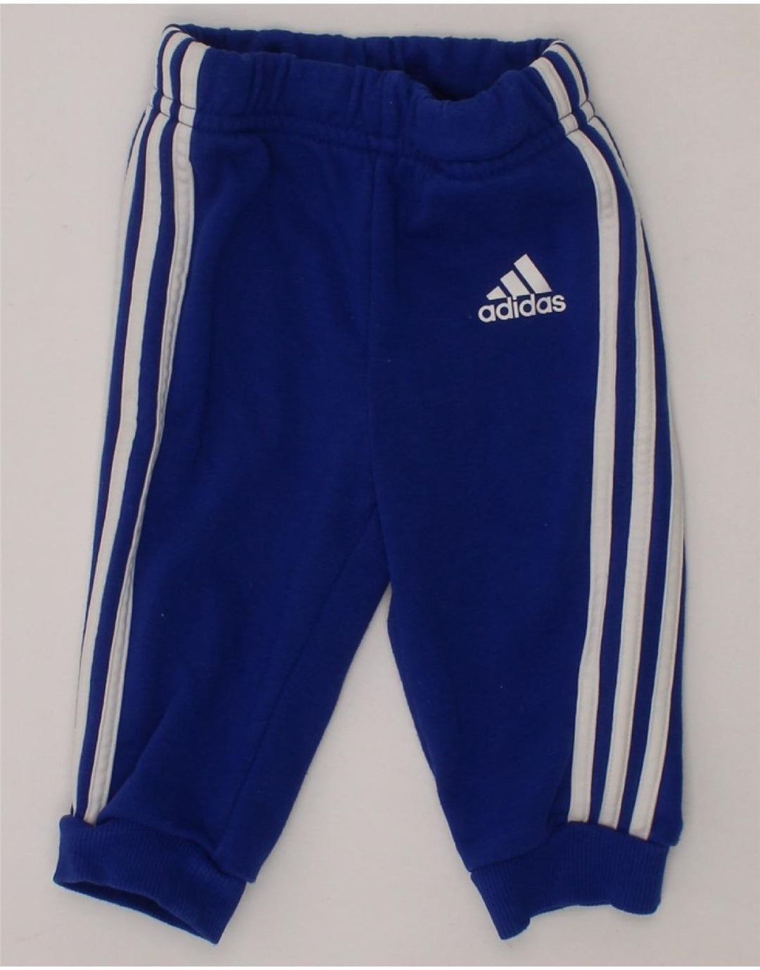 ADIDAS Baby Boys Joggers Tracksuit Trousers 3-6 Months  Blue Cotton Vintage Adidas and Second-Hand Adidas from Messina Hembry 