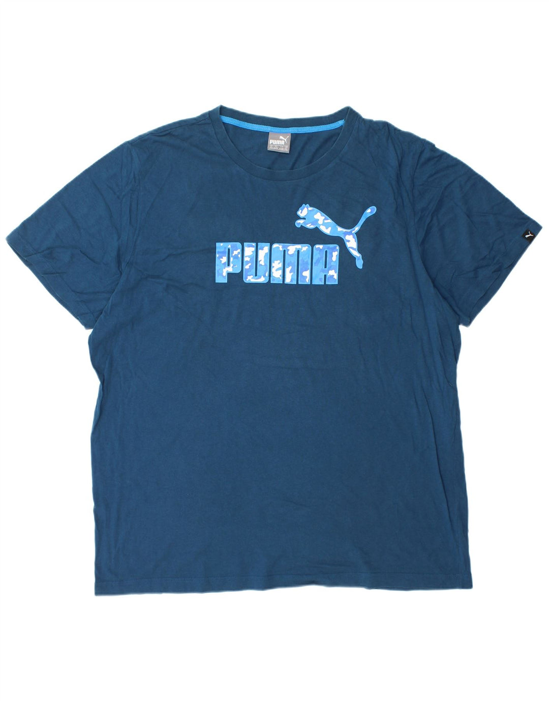 PUMA majica kratkih rukava s motivom 2XL tamnoplava