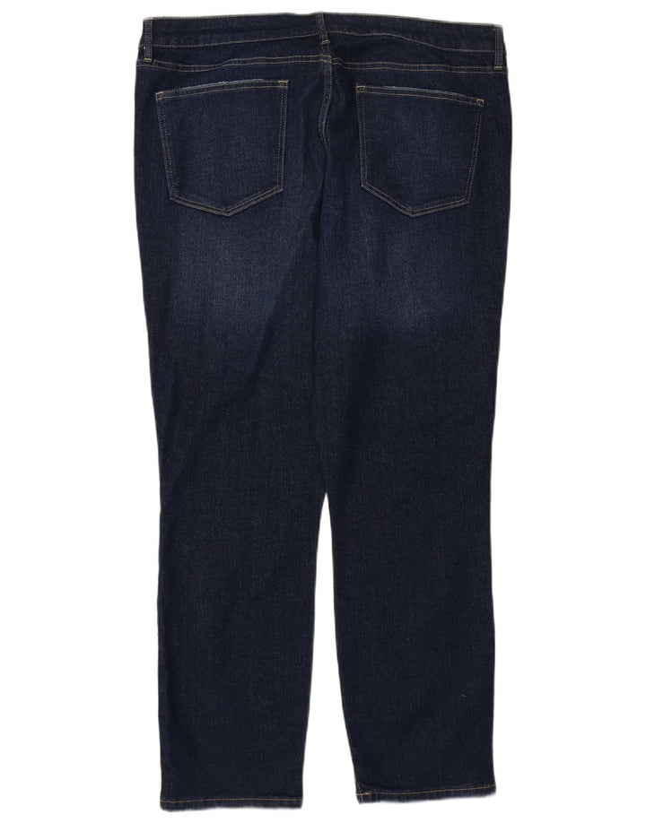 TOMMY HILFIGER Ženske ravne traperice visokog struka US 16 2XL W38 L28 tamnoplave