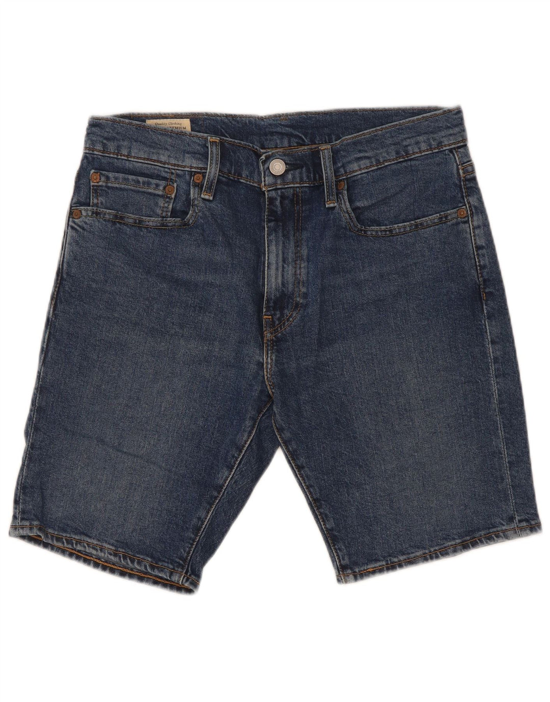 Levi's muške kratke traper hlače 412 W31 srednje plavi pamuk