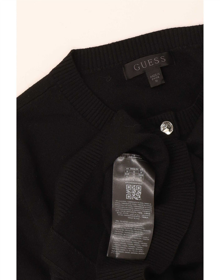Guess ženski kratki kardigan pulover UK 12 Srednji crni poliester