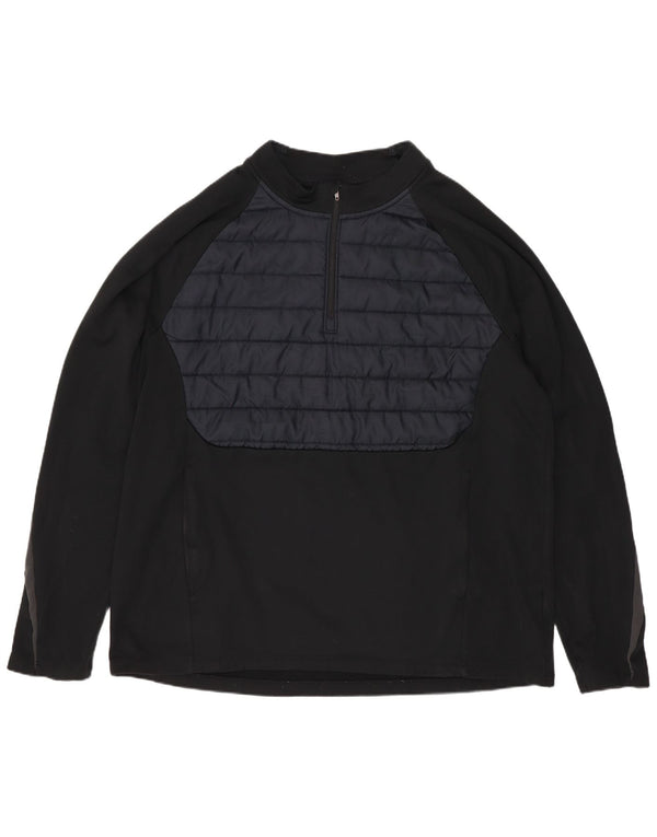 Nike muška trenirka Therma-Fit zip izrez Top XL crna sportska