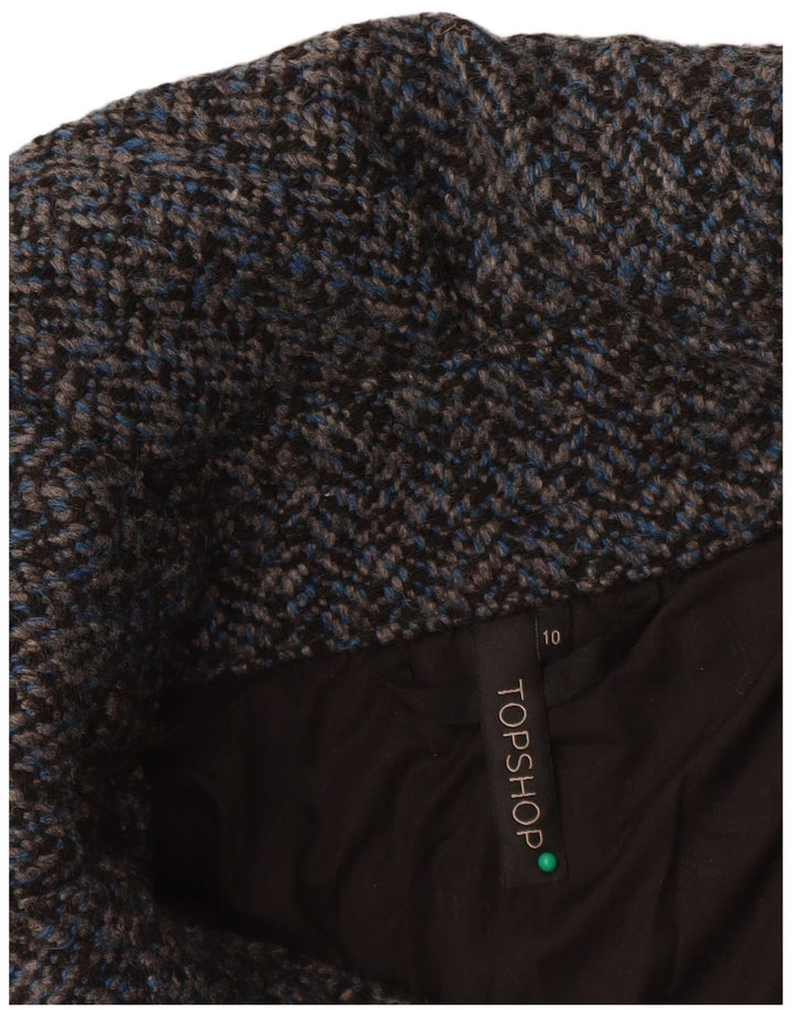 Topshop ženska bomber jakna UK 10 Mala plava riblja kost od poliestera