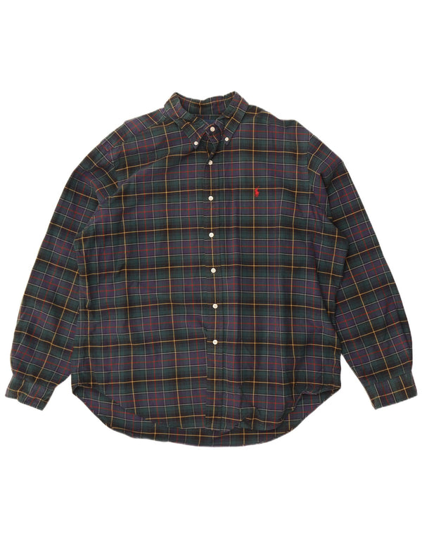 Ralph Lauren muška košulja od flanela klasičnog kroja 2XL zelena karirana